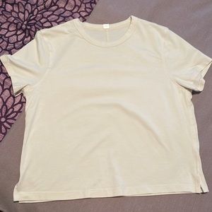 Lululemon classic blend cotton tee white opal